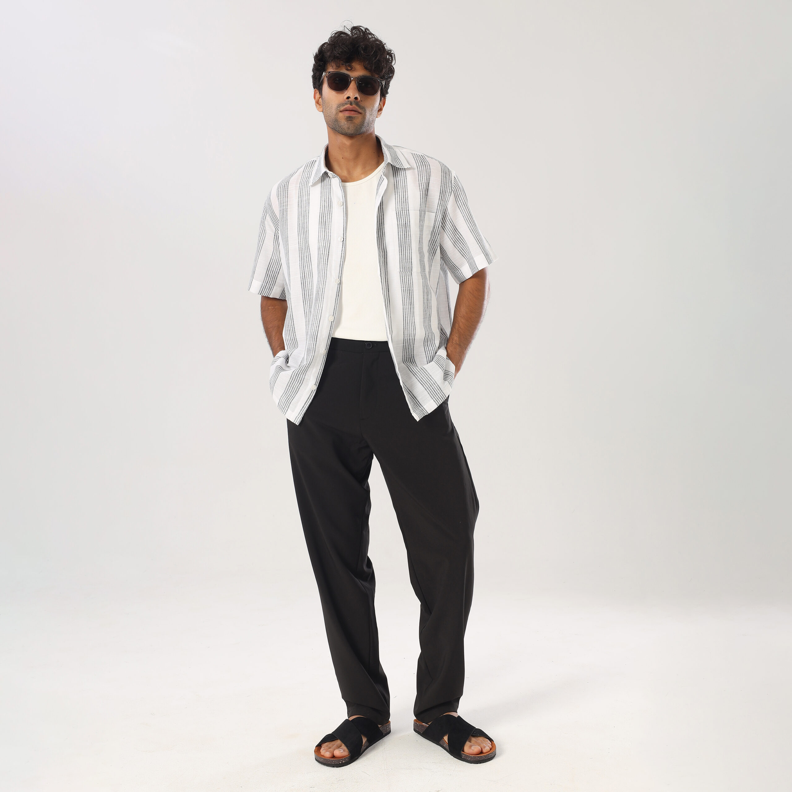 Half-sleeves Shabika Shirt-White - Image 3