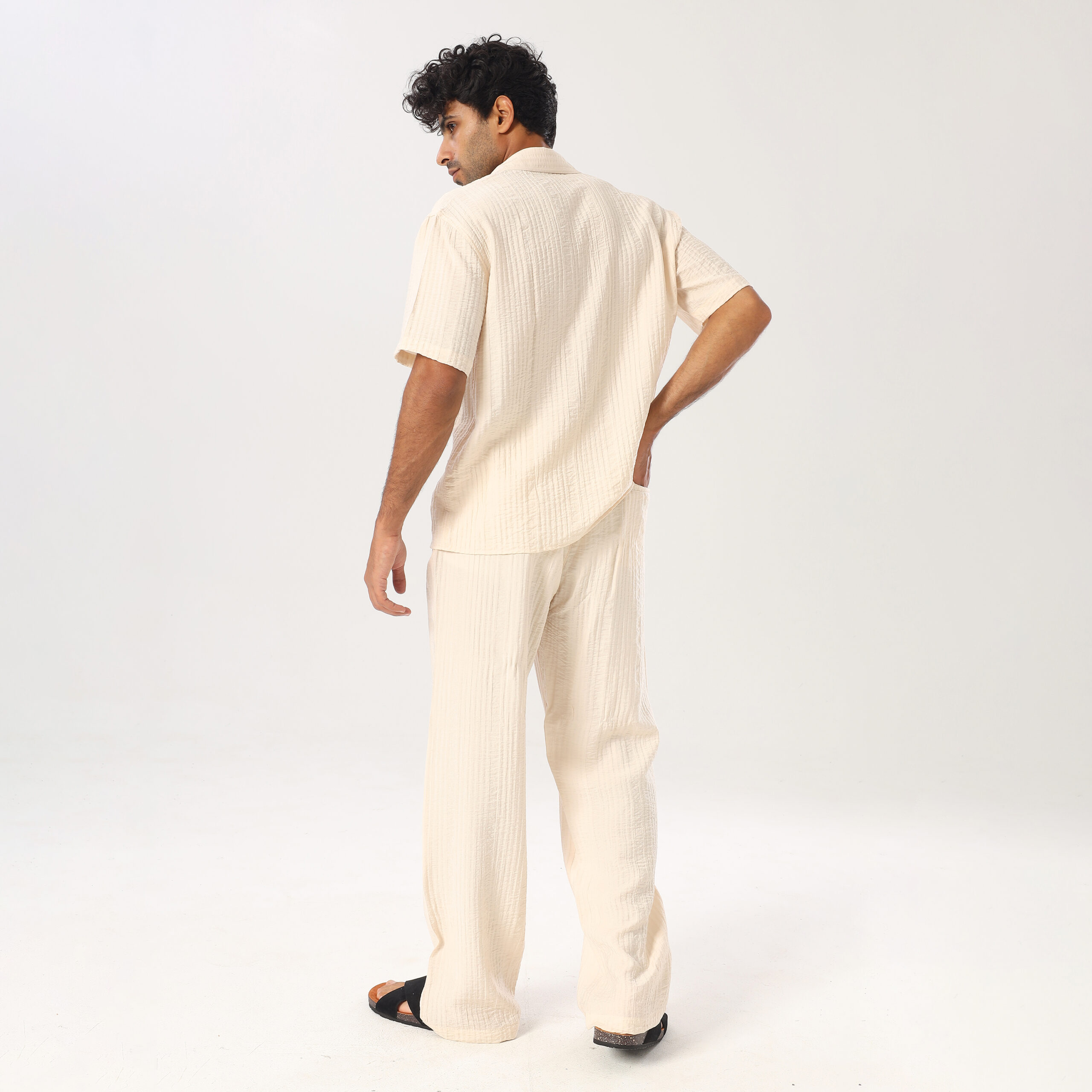 Turkish Linen Suit-Beige - Image 2