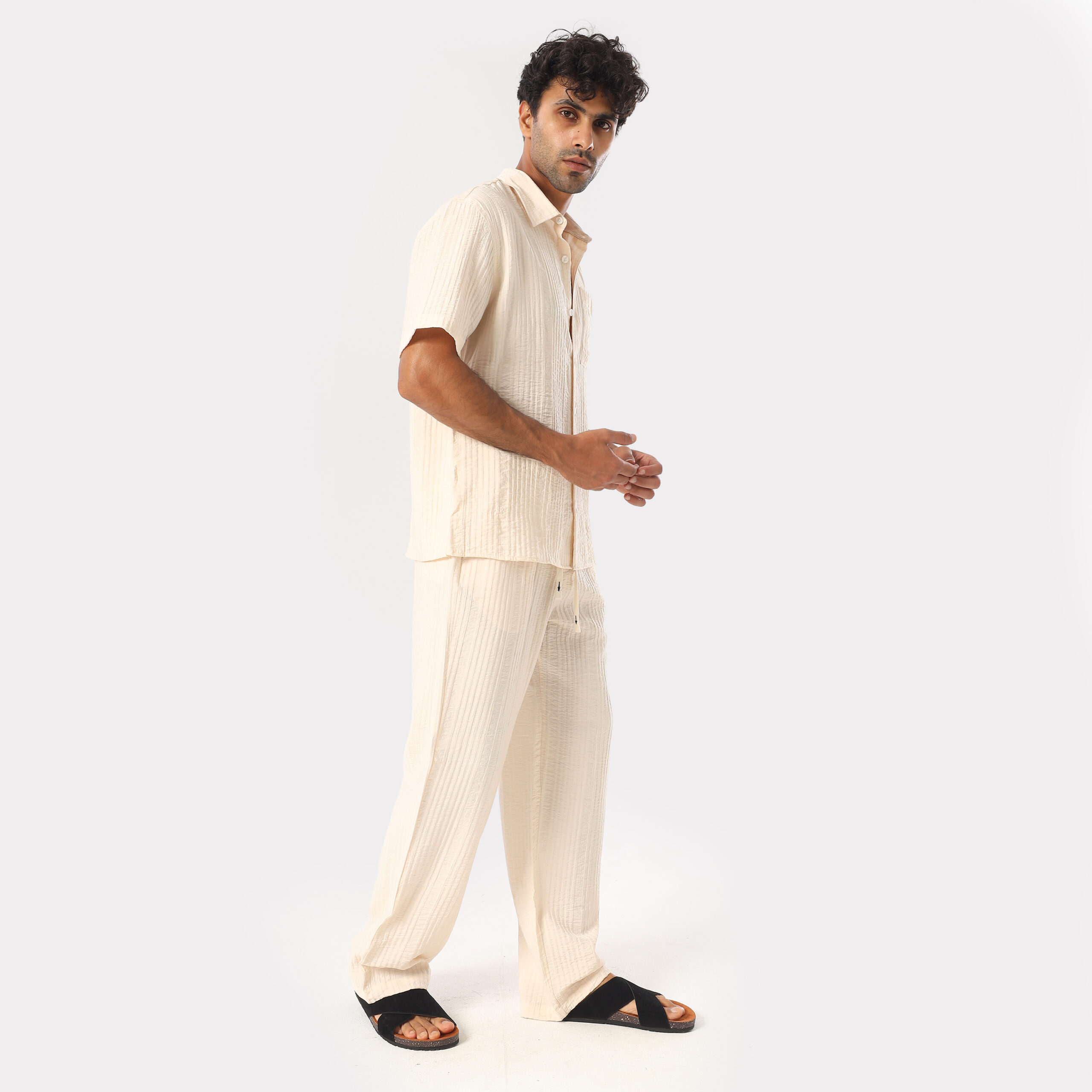 Turkish Linen Suit-Beige - Image 6