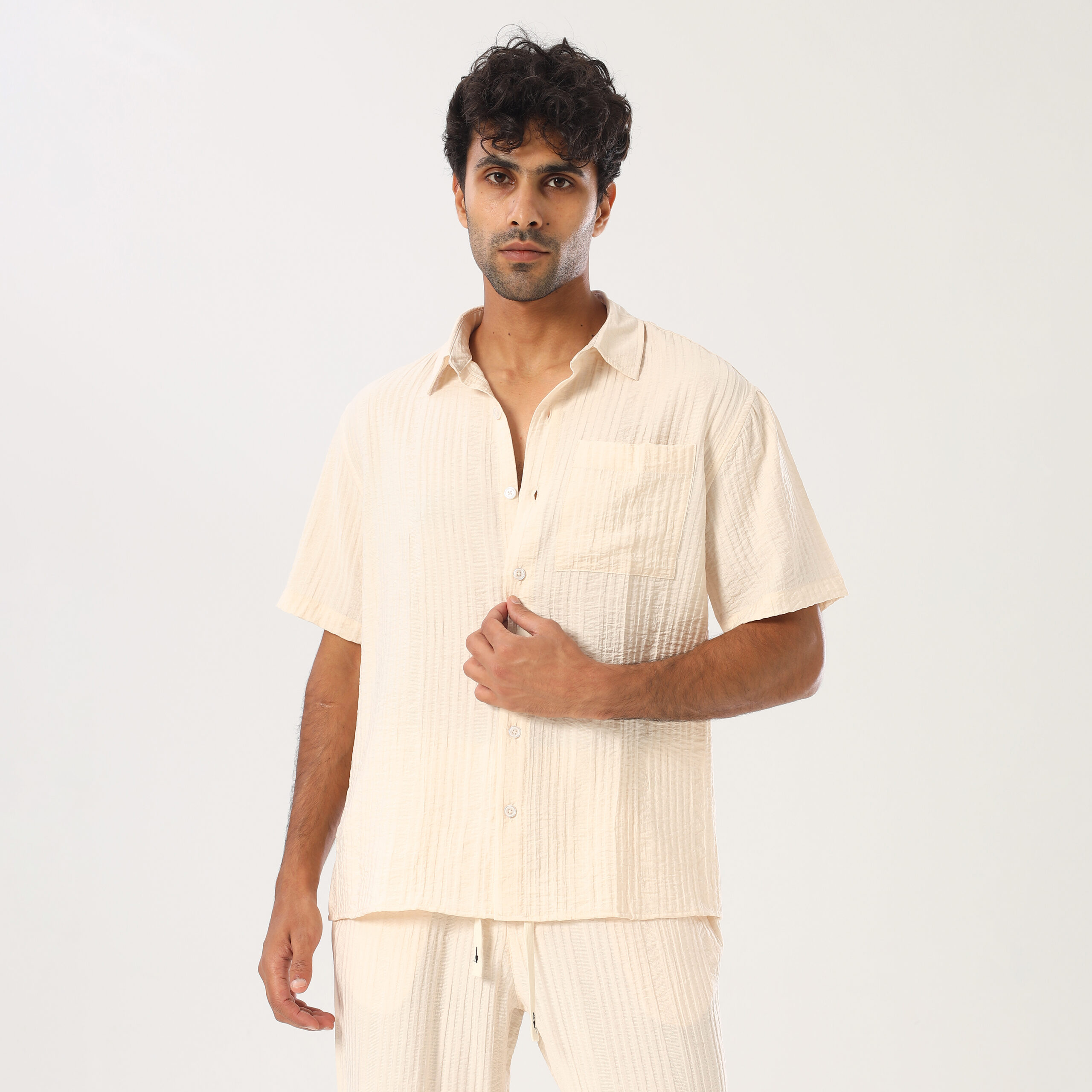 Turkish Linen Suit-Beige - Image 5