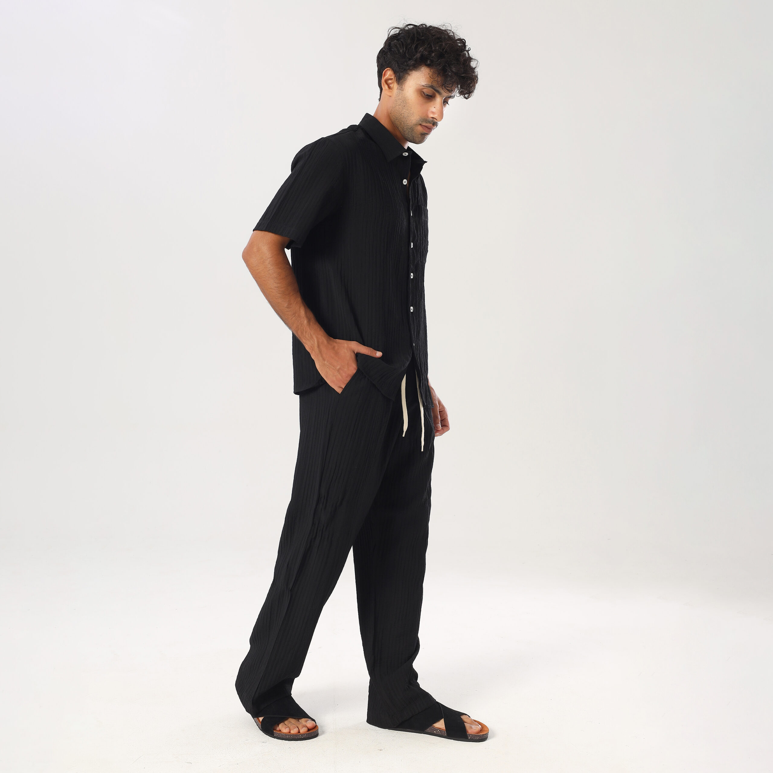 Turkish Linen Suit-Black - Image 5