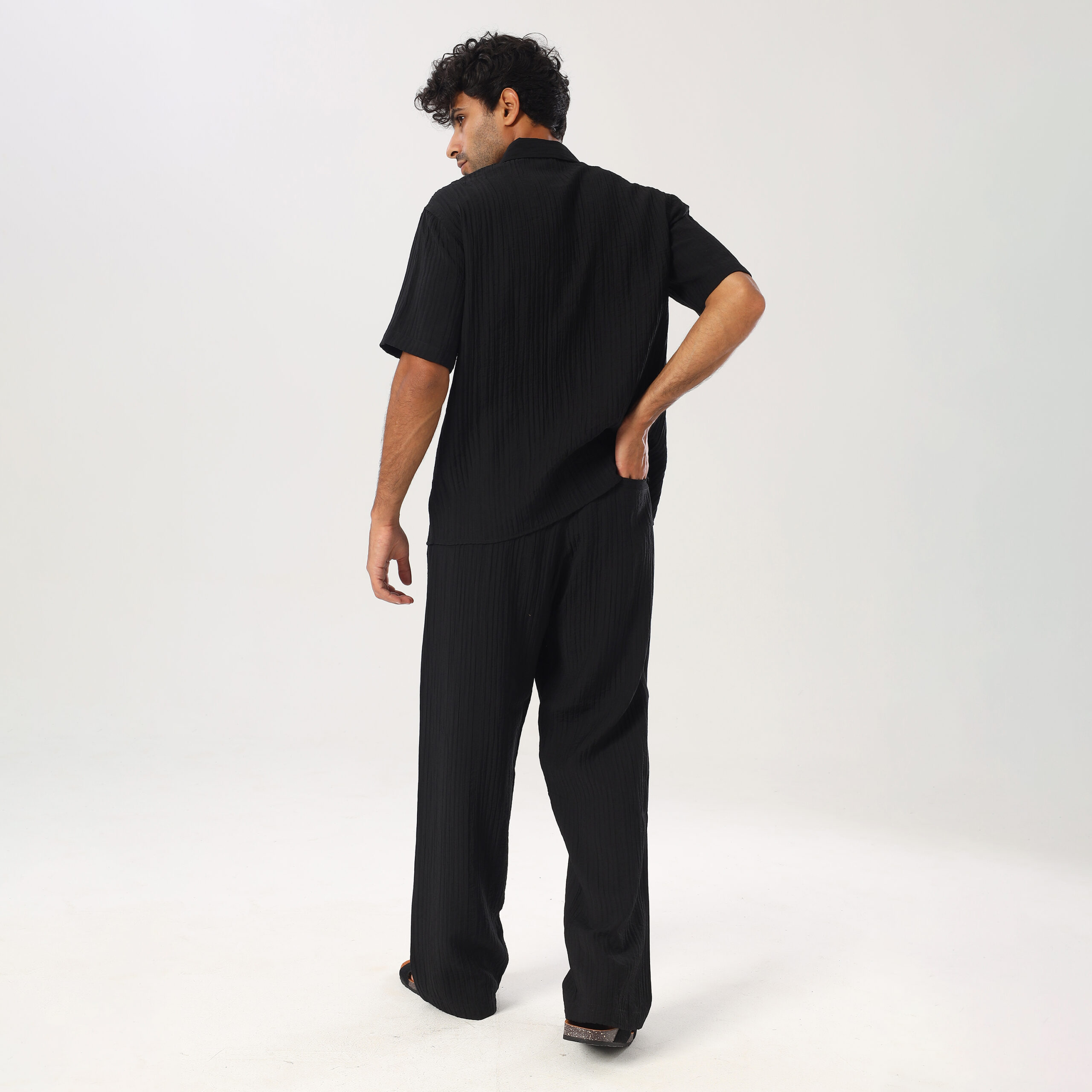 Turkish Linen Suit-Black - Image 2