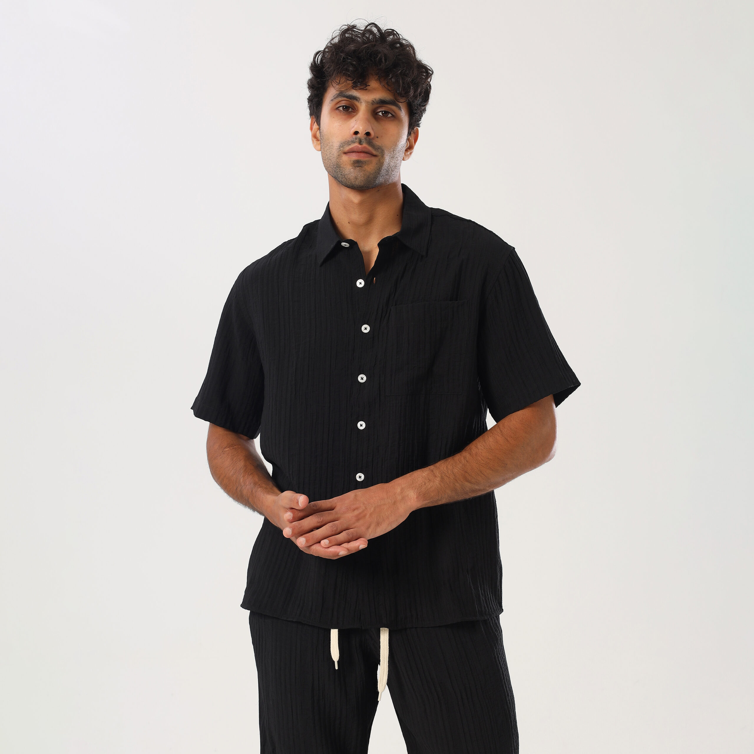 Turkish Linen Suit-Black - Image 3