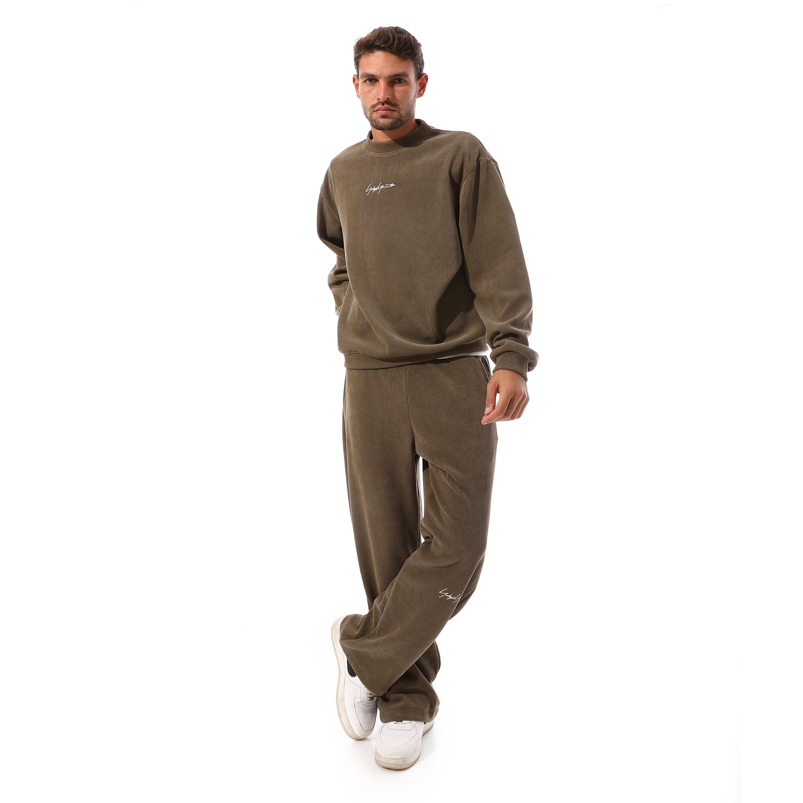 Velvet Suit-Olive