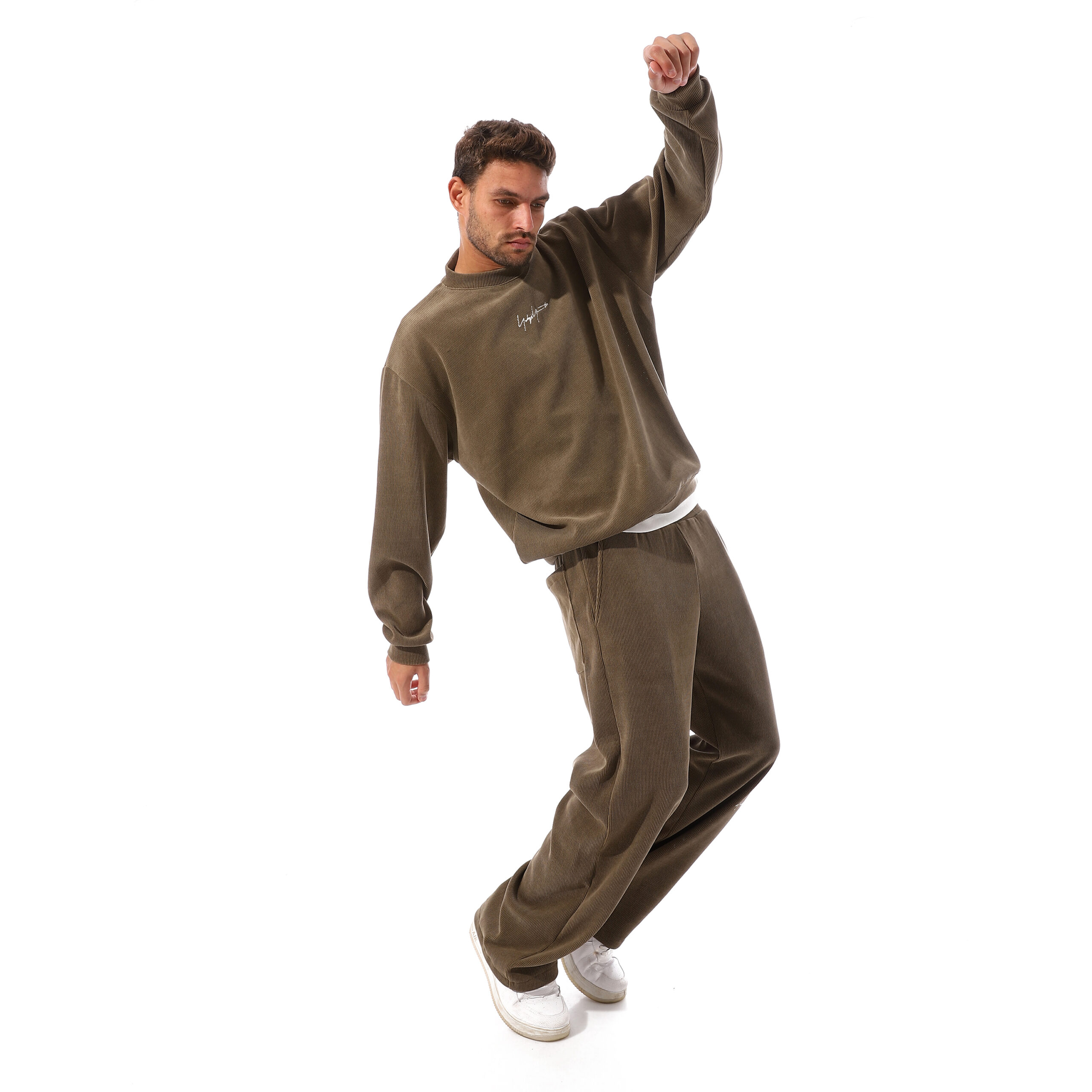 Velvet Suit-Olive - Image 6