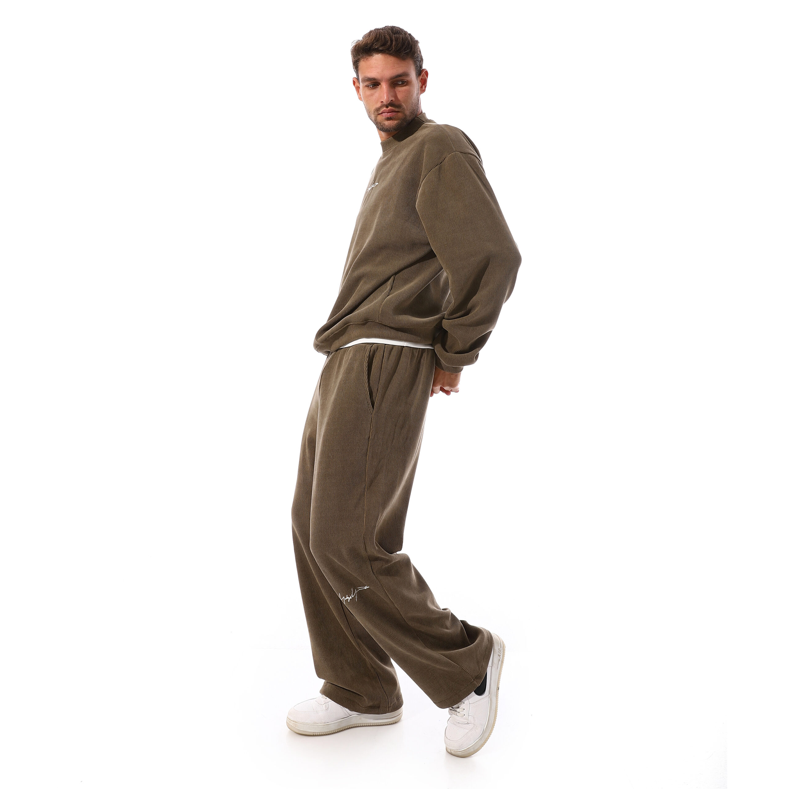 Velvet Suit-Olive - Image 4
