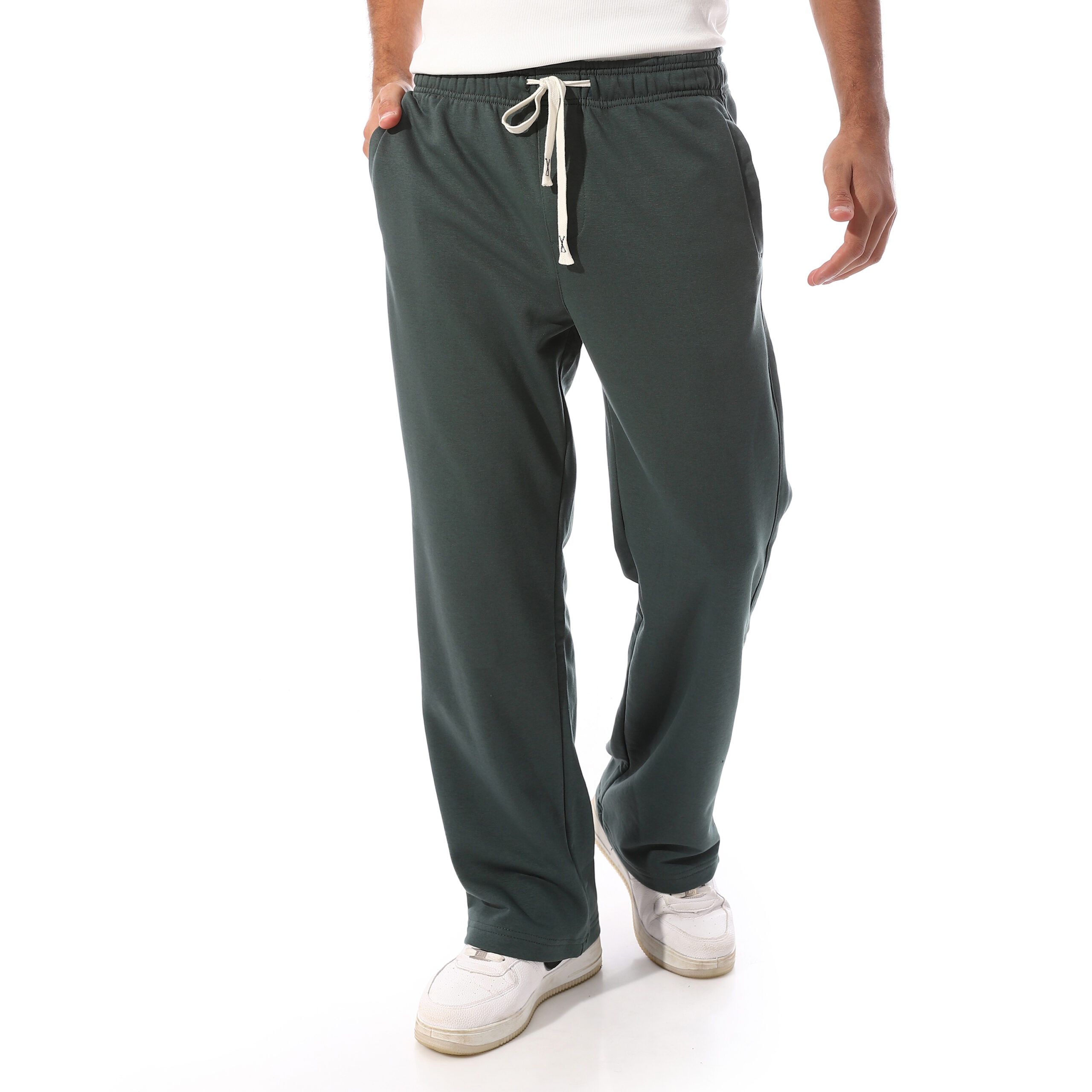 SweatPant Wide-leg-Olive