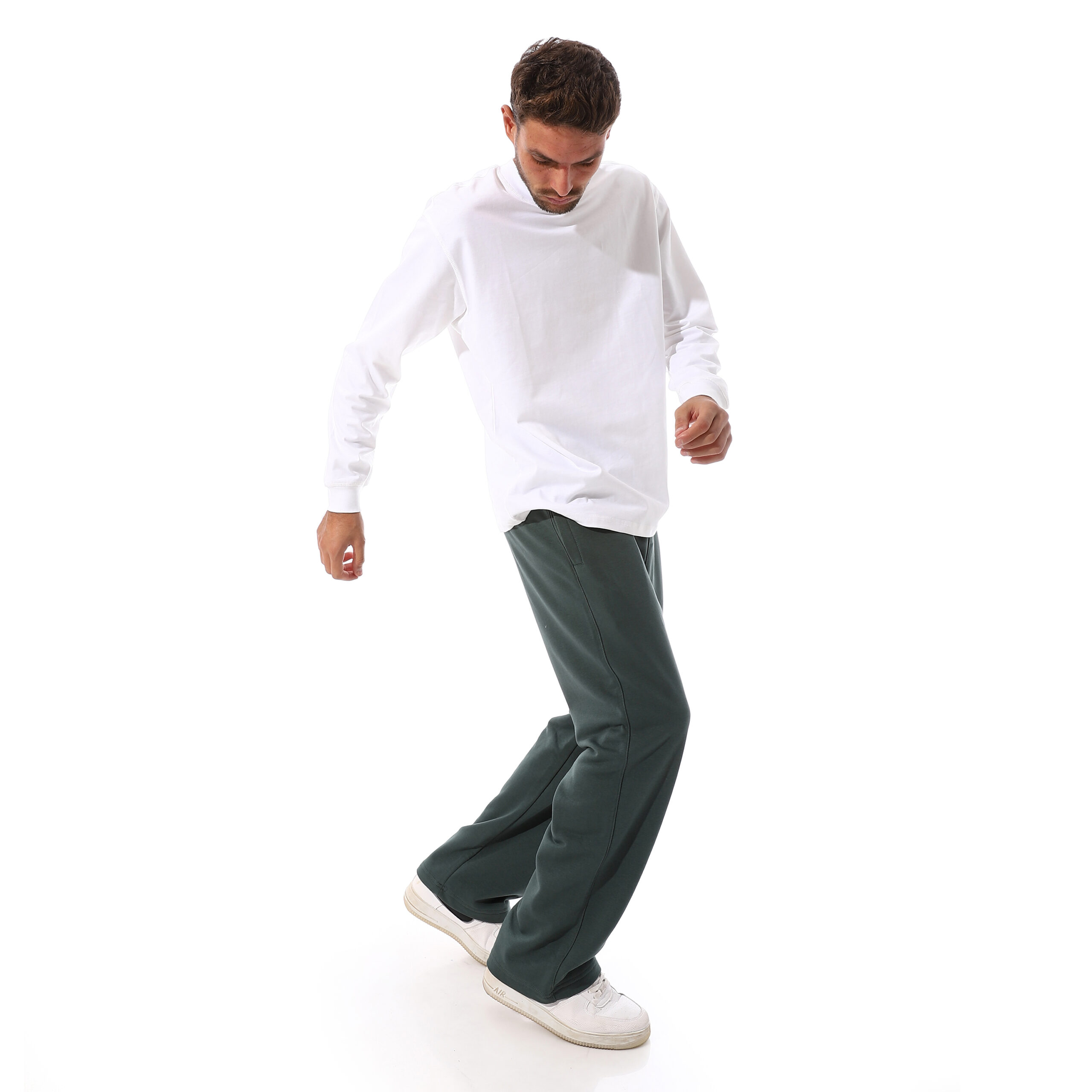 SweatPant Wide-leg-Olive - Image 6