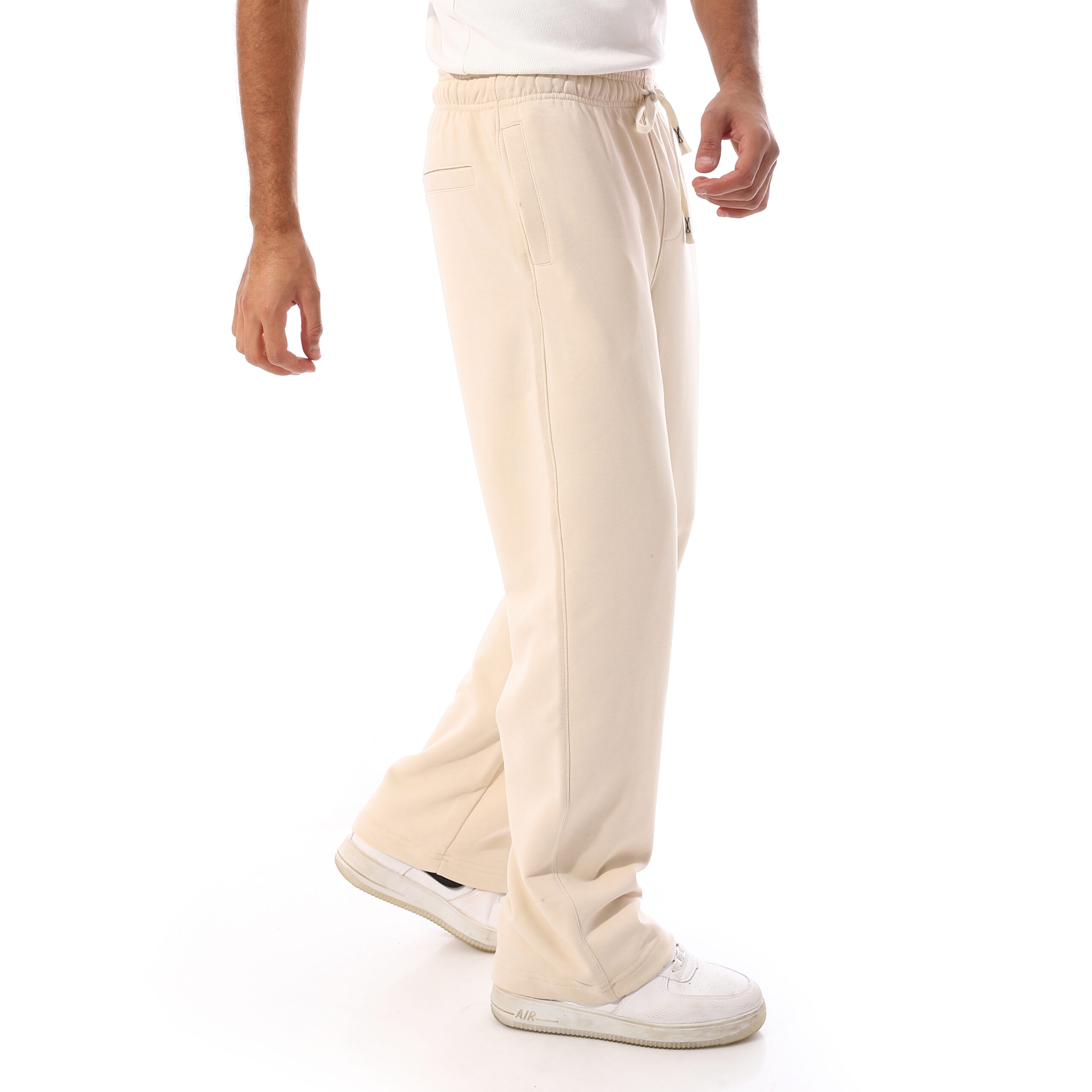SweatPant Wide-leg-Beige - Image 6